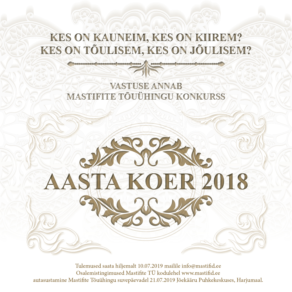 ALANUD ON REGISTREERIMINE KONKURSILE “AASTA KOER 2018”